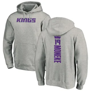 Men's Sacramento Kings Chima Moneke Branded Ash Backer Pullover Hoodie