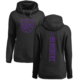 Women's Sacramento Kings Chima Moneke Black Branded One Color Backer Pullover Hoodie