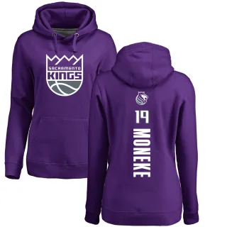 Women's Sacramento Kings Chima Moneke Purple Branded Backer Pullover Hoodie